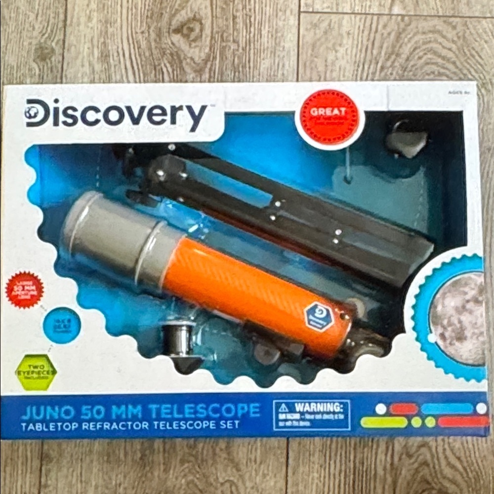 Discovery Orange and Silver Telescope